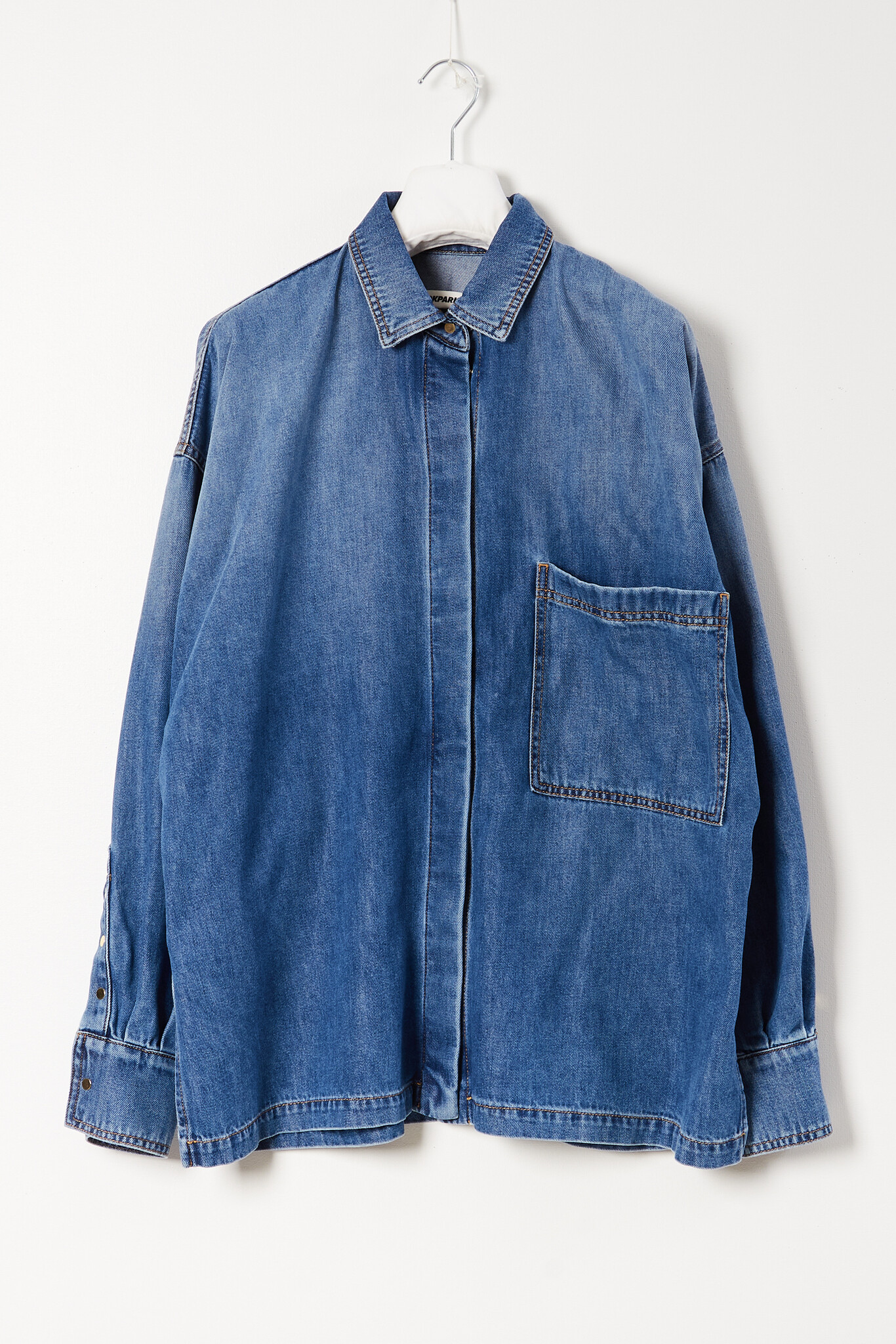 Darkpark - Paola tencel denim wrapped shirt