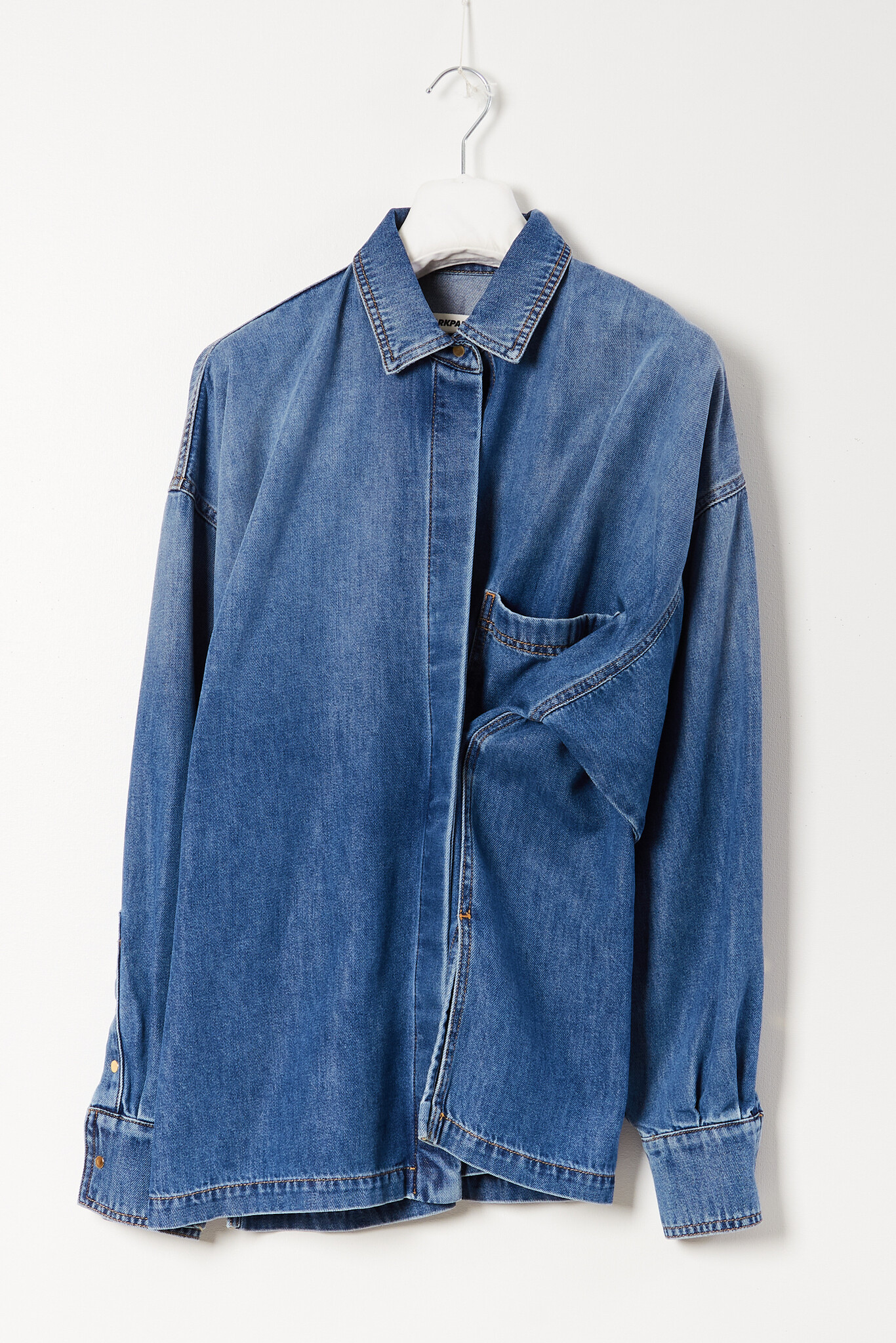 Darkpark - Paola tencel denim wrapped shirt