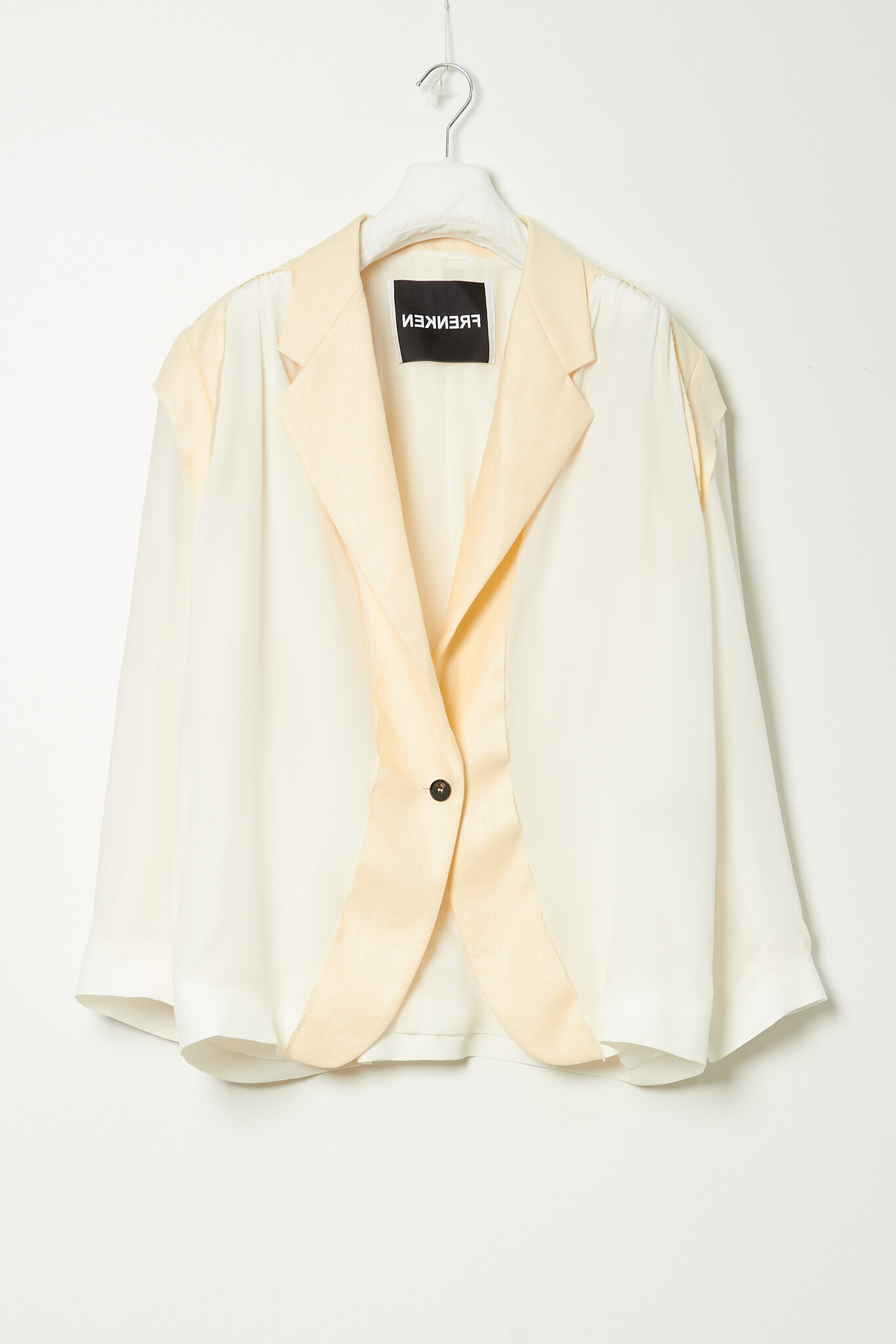 Frenken - Cutted linen and silk blazer