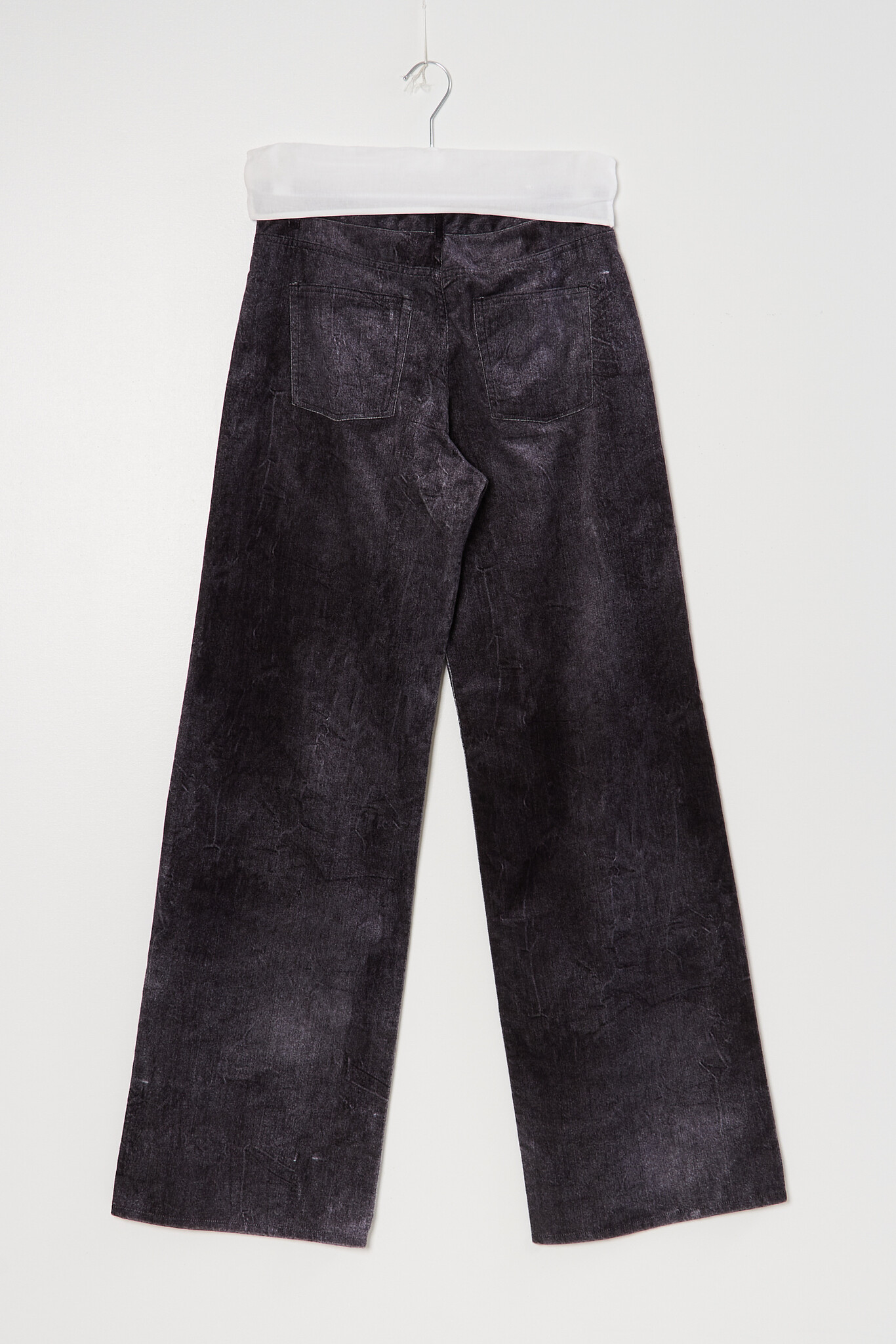 Marie Adam Leenaerdt - Large velvet denim pants