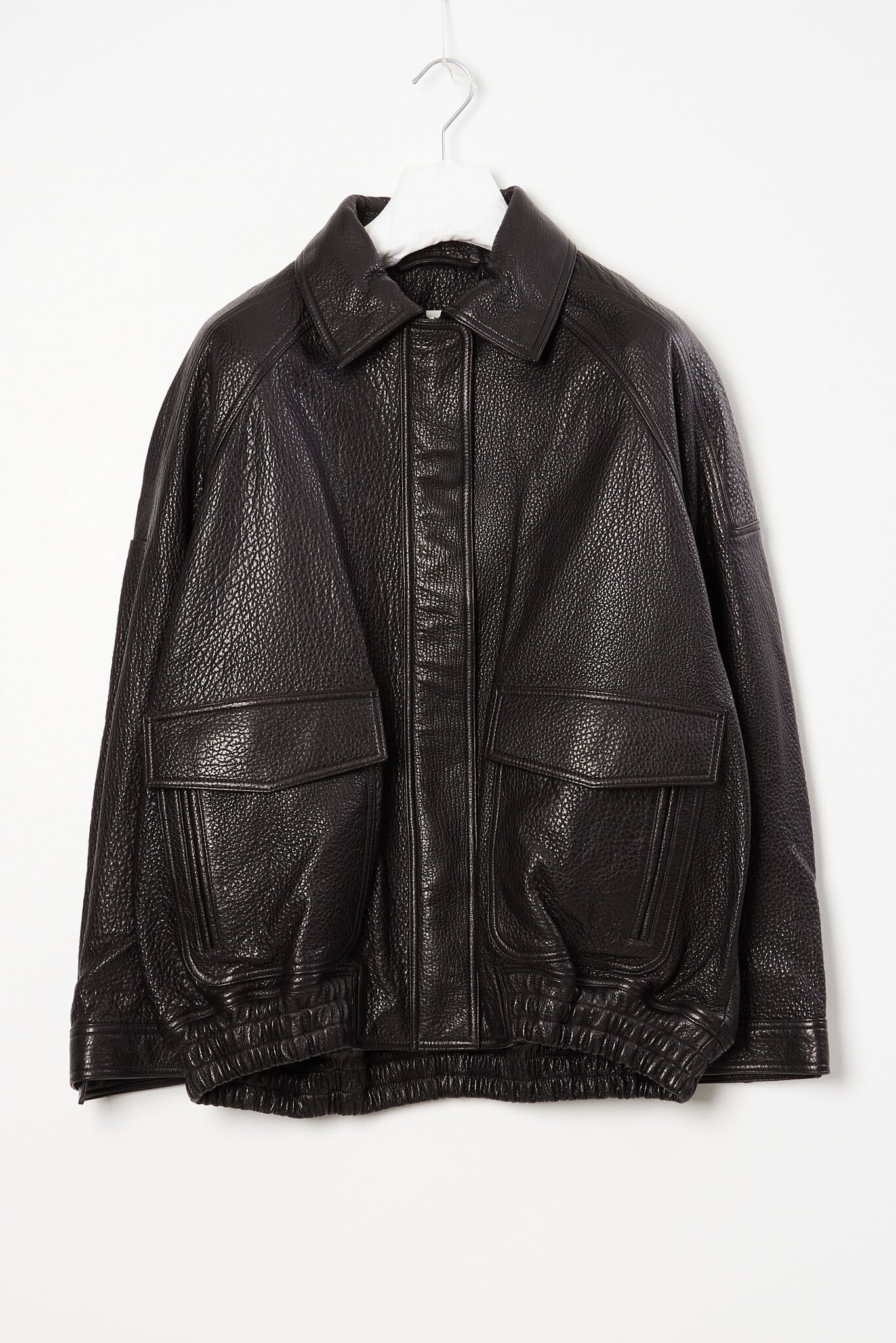 Róhe - Grain leather aviator jacket