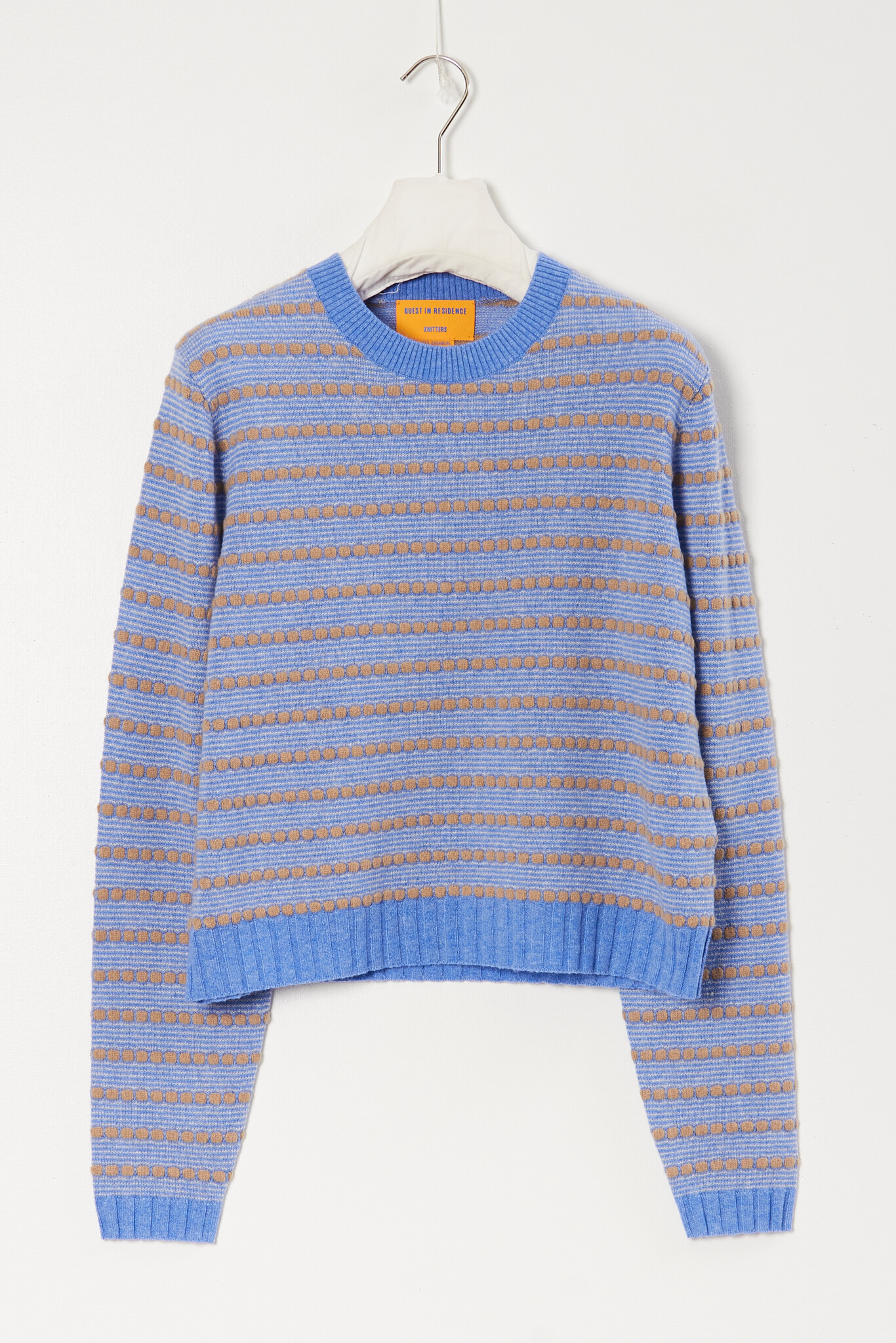 Guest in Residence - Pebble Stripe Shrunken Crew
