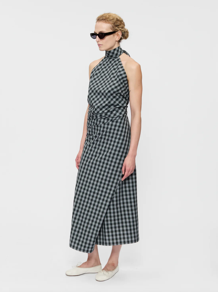 6397 - Draped wrap skirt