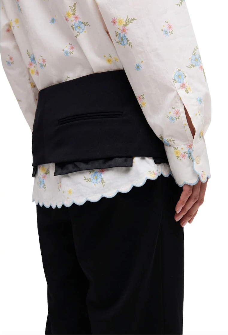 Julie Kegels - Cara recycled tablecloth shirt