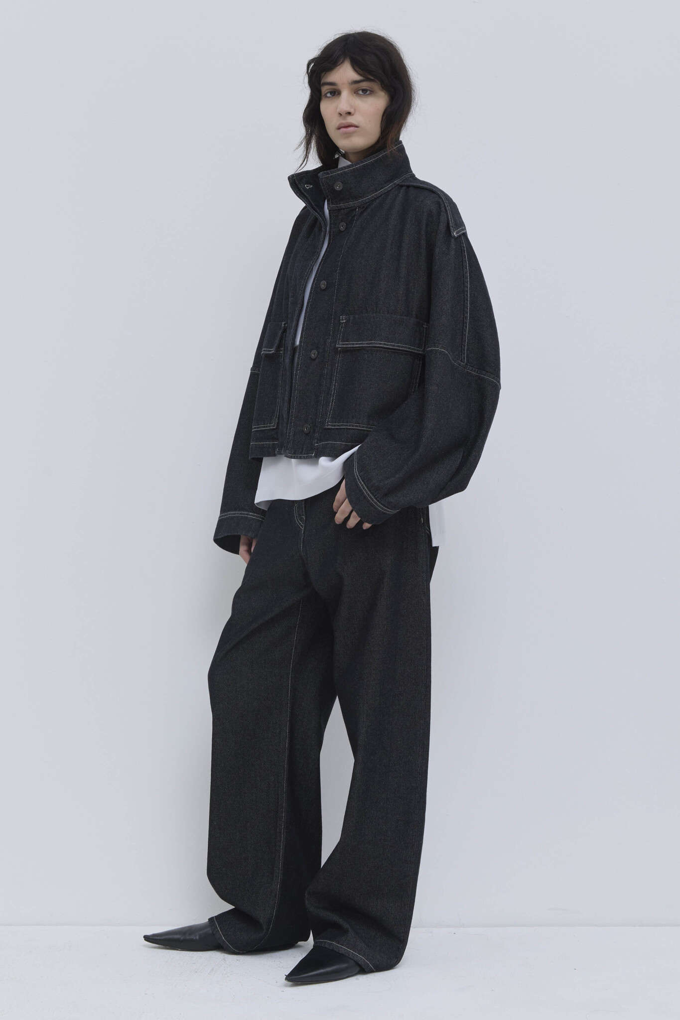 Christian Wijnants - Jola cropped denim jacket