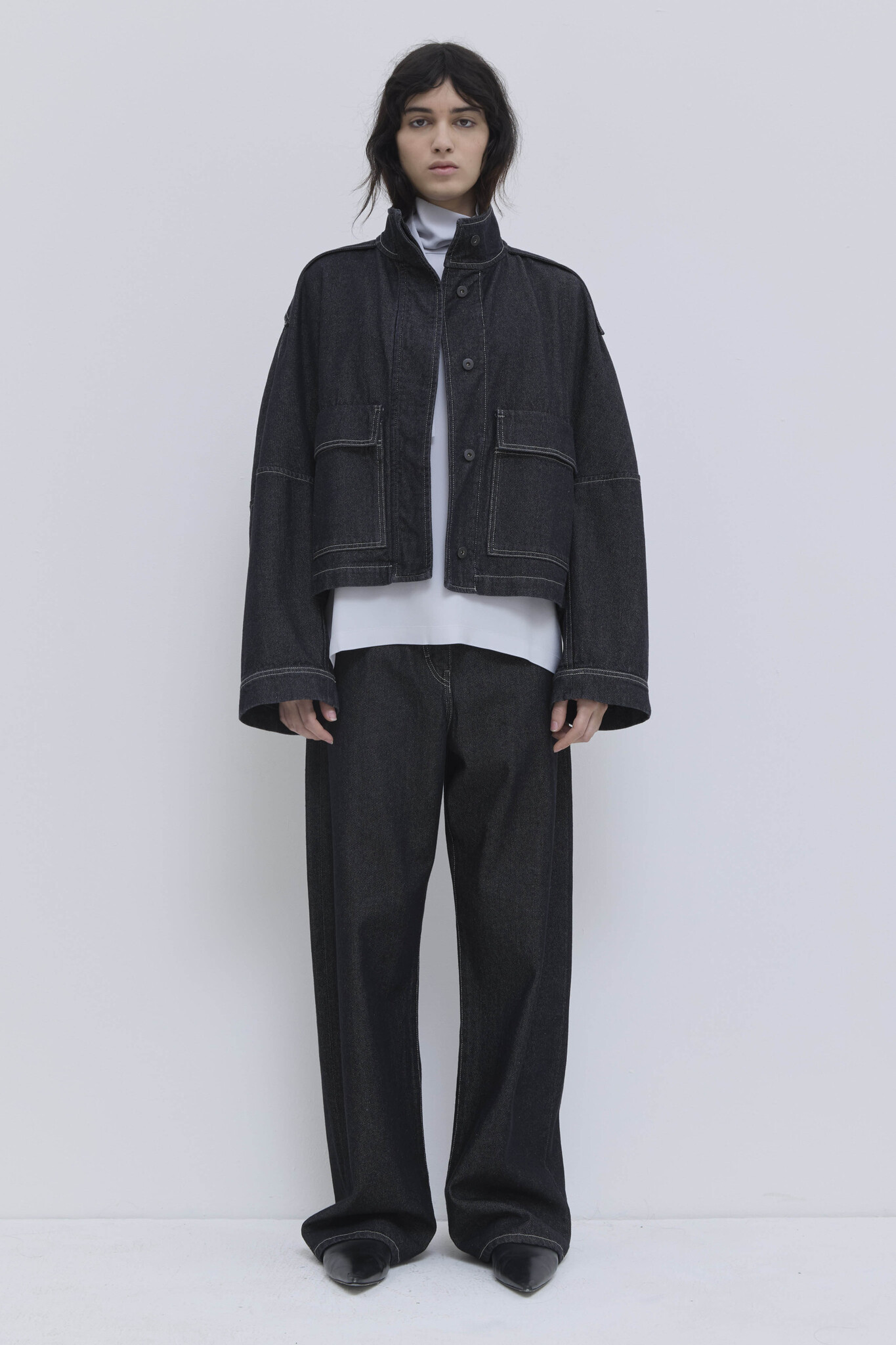 Christian Wijnants - Jola cropped denim jacket