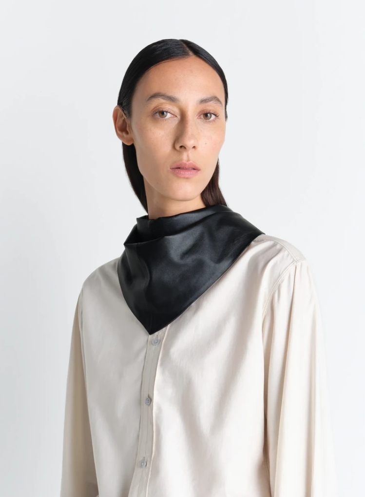 Lemaire - Leather triangle scarf