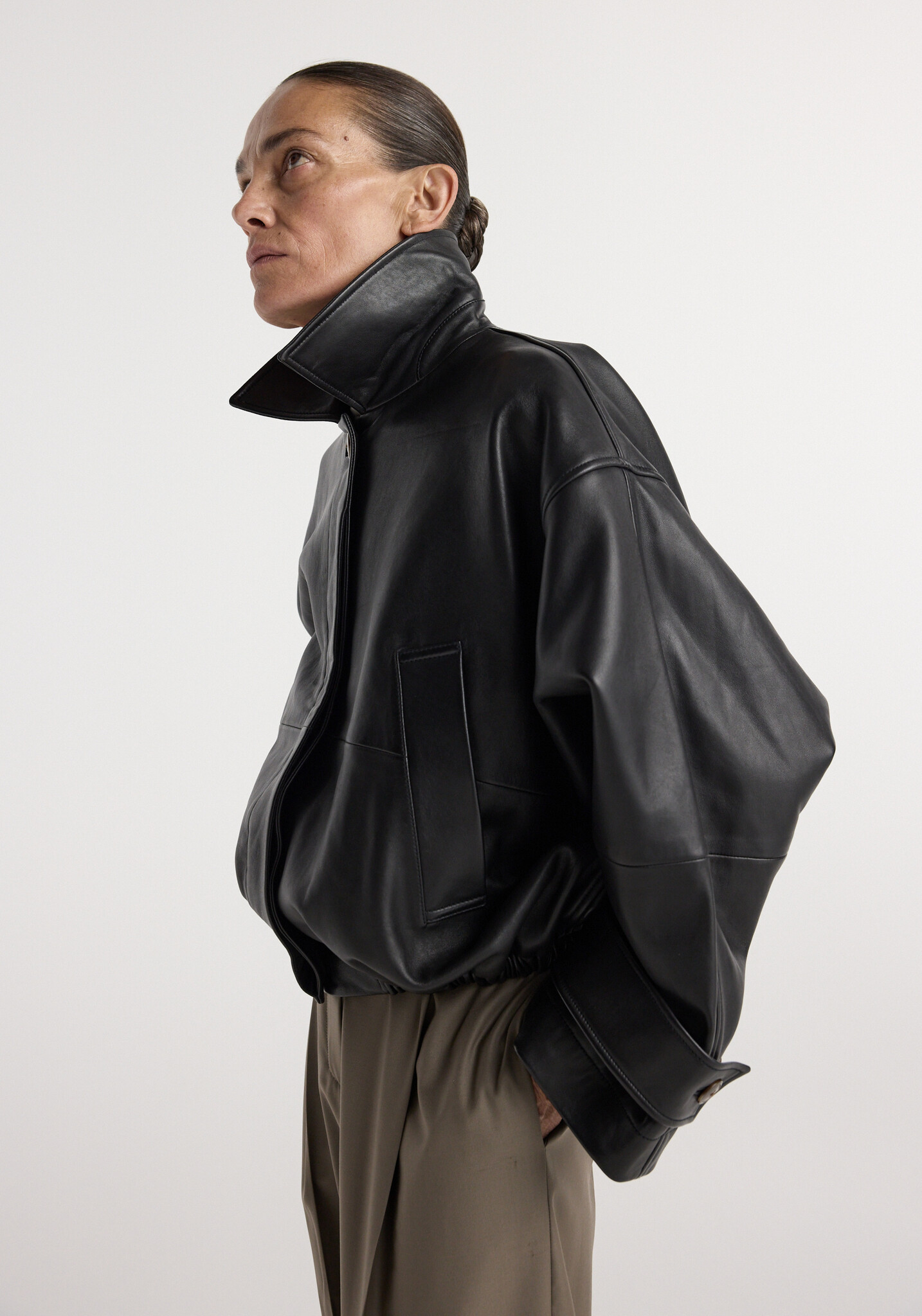 Róhe - Leather blouson jacket