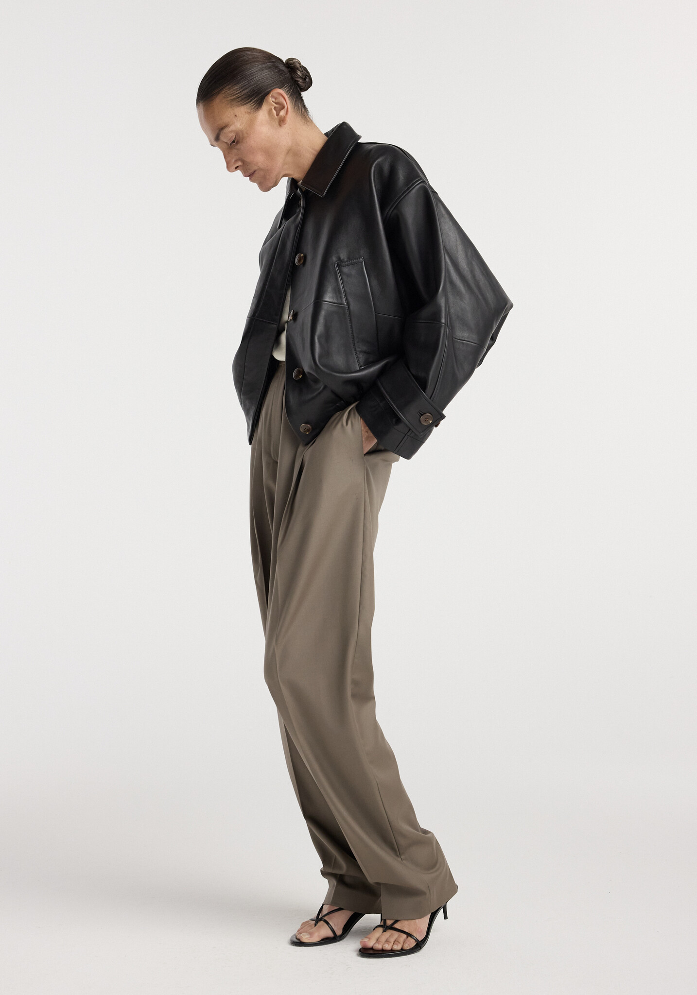 Róhe - Leather blouson jacket