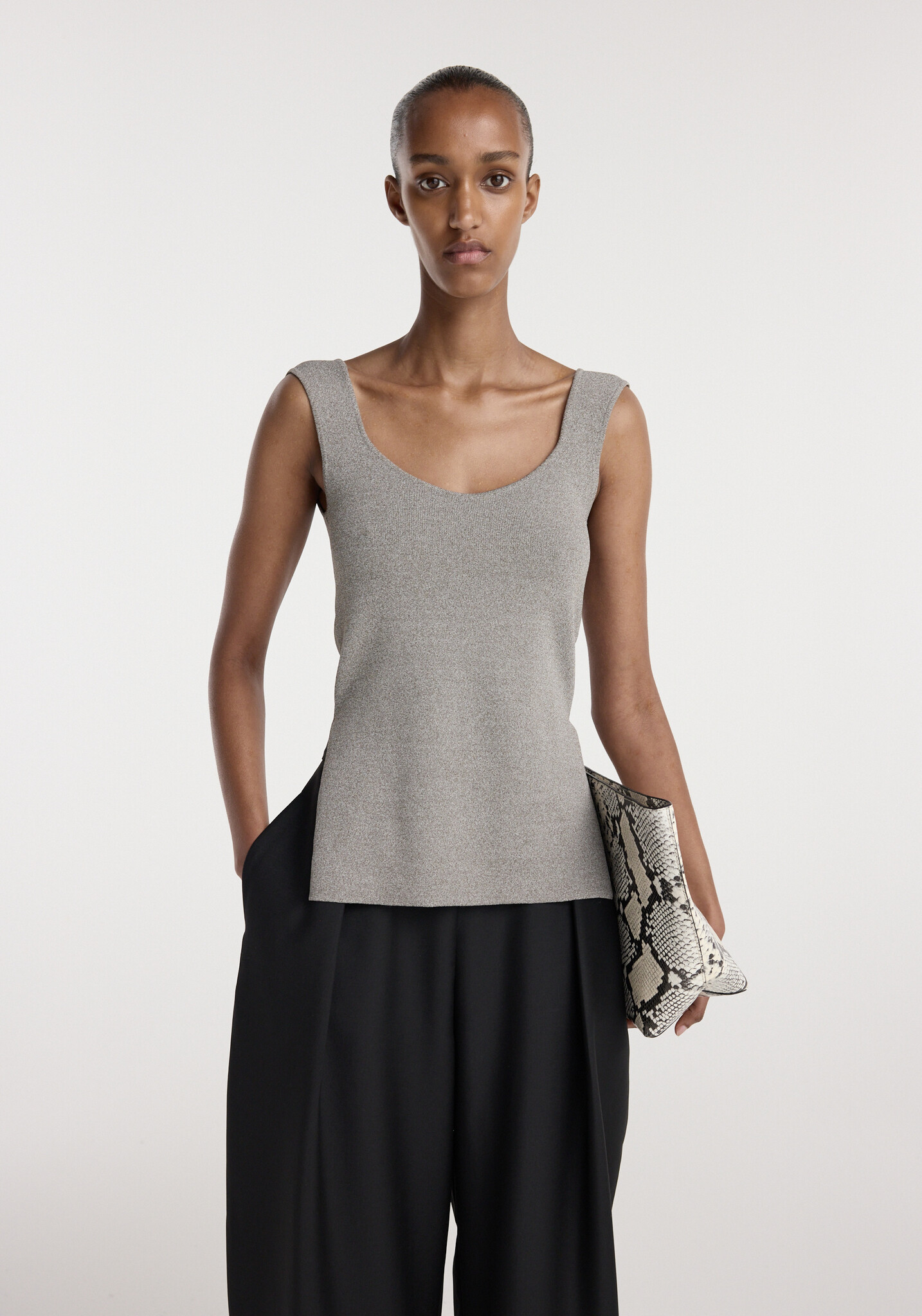 Róhe - Bustier shaped side slit top