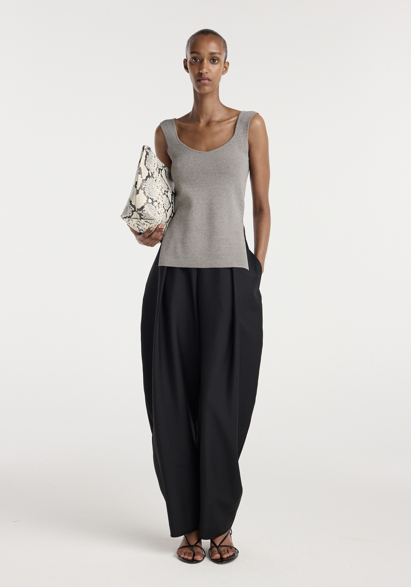 Róhe - Bustier shaped side slit top