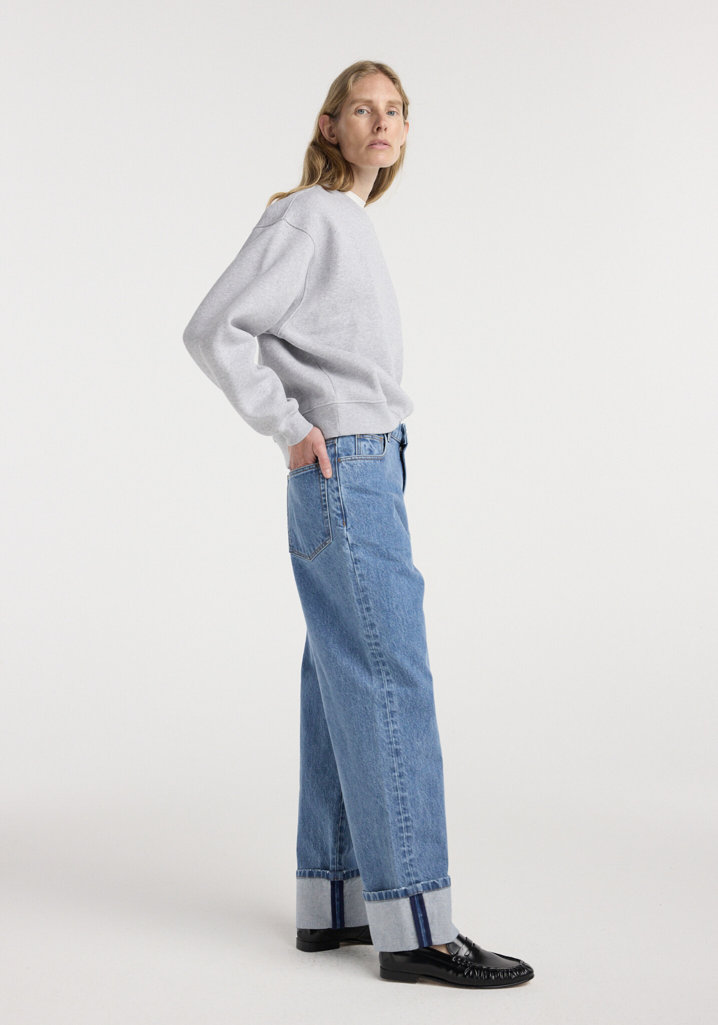 Róhe - Rixt Turn-up baggy denim