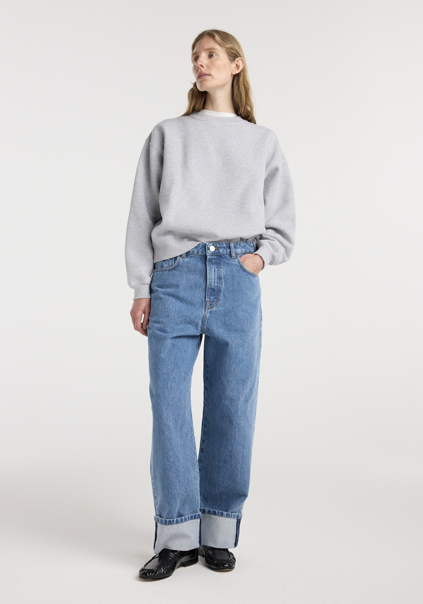 Róhe - Rixt Turn-up baggy denim