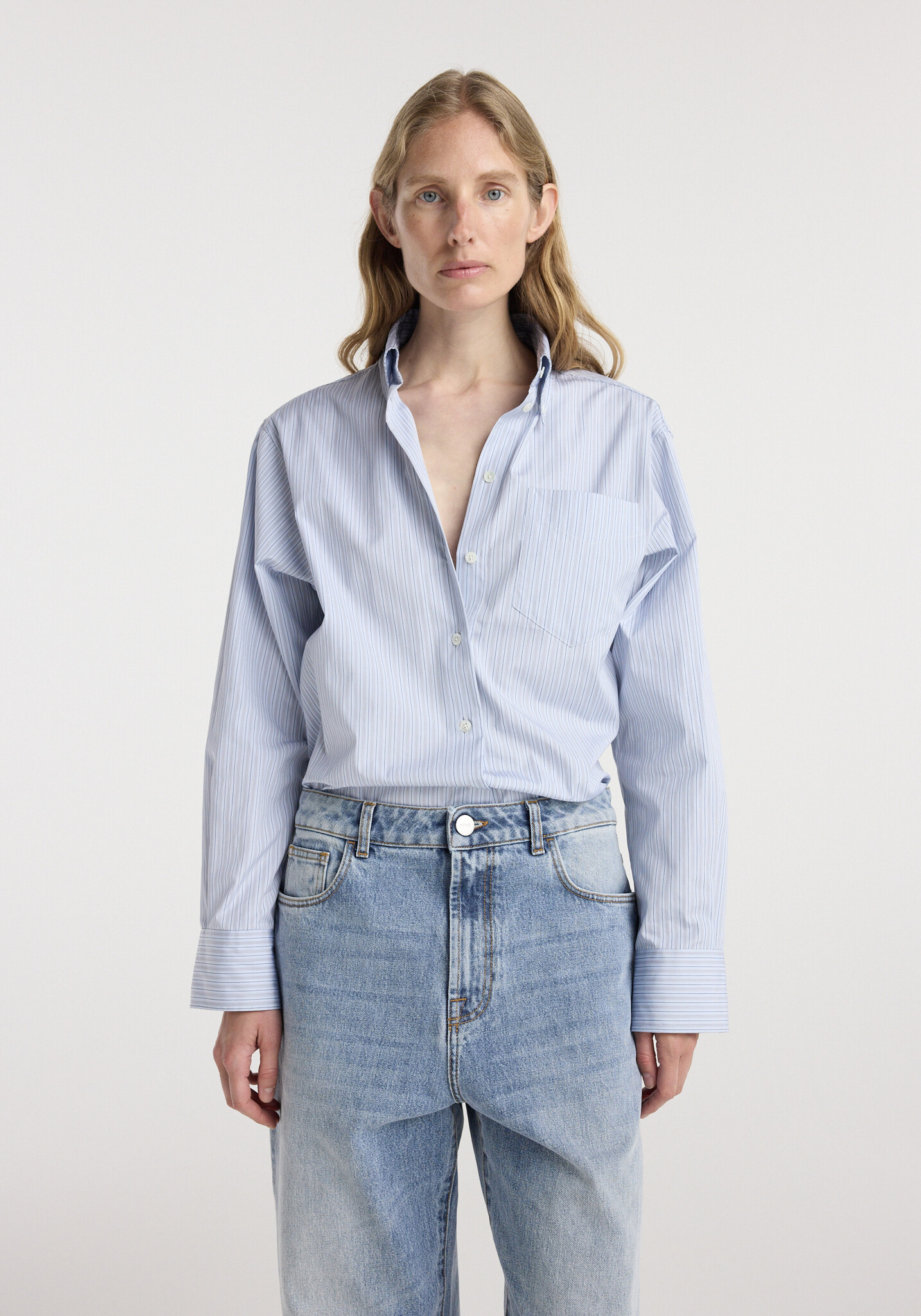 Róhe - Oxford striped shirt