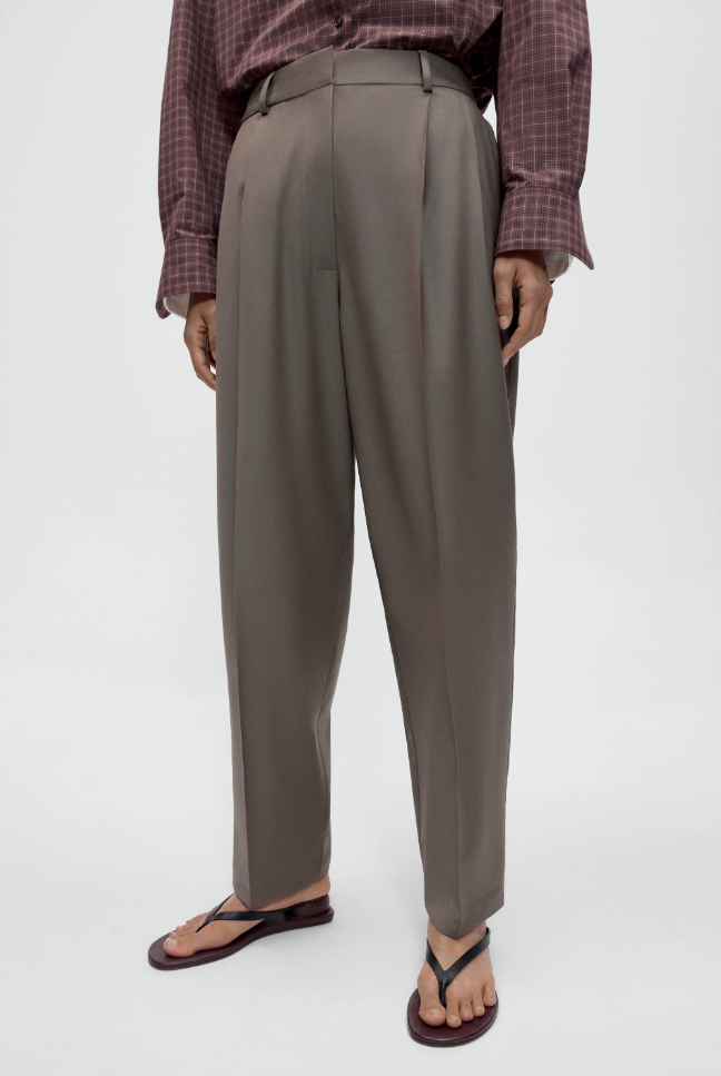 Cordera - Virgin wool masuculin barrel pants