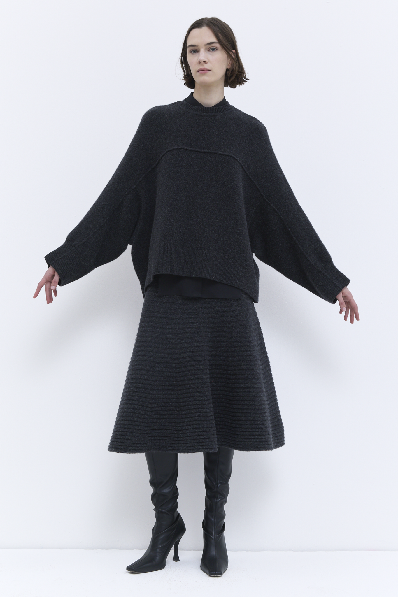 Christian Wijnants - Kiki horizontal seam sweater
