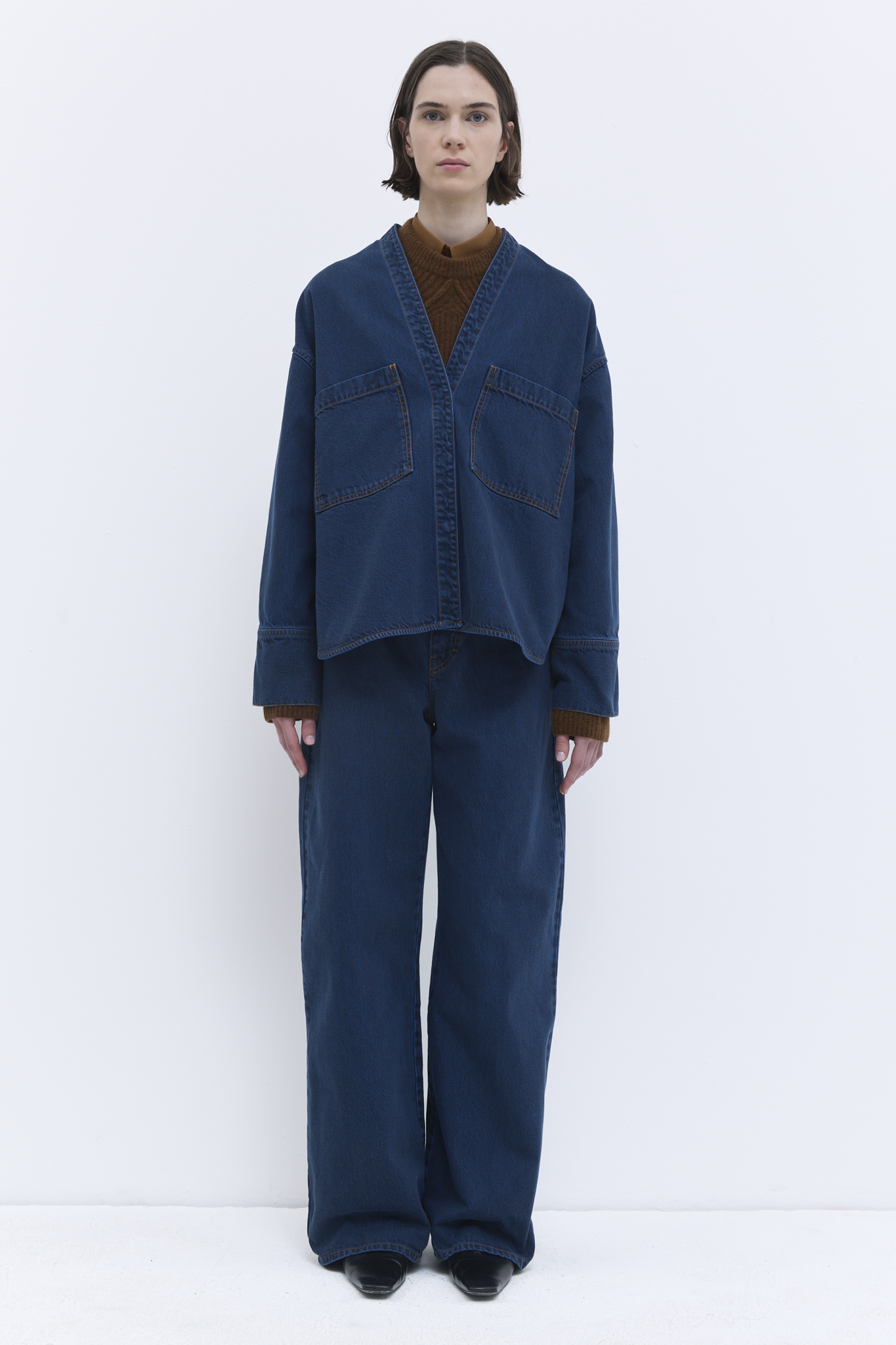 Christian Wijnants - Taroski V neck denim shirt