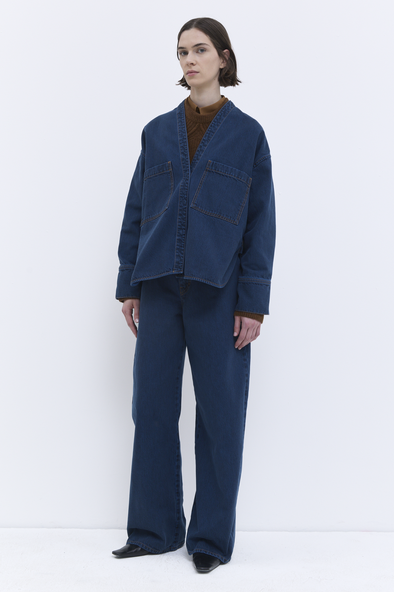Christian Wijnants - Taroski V neck denim shirt