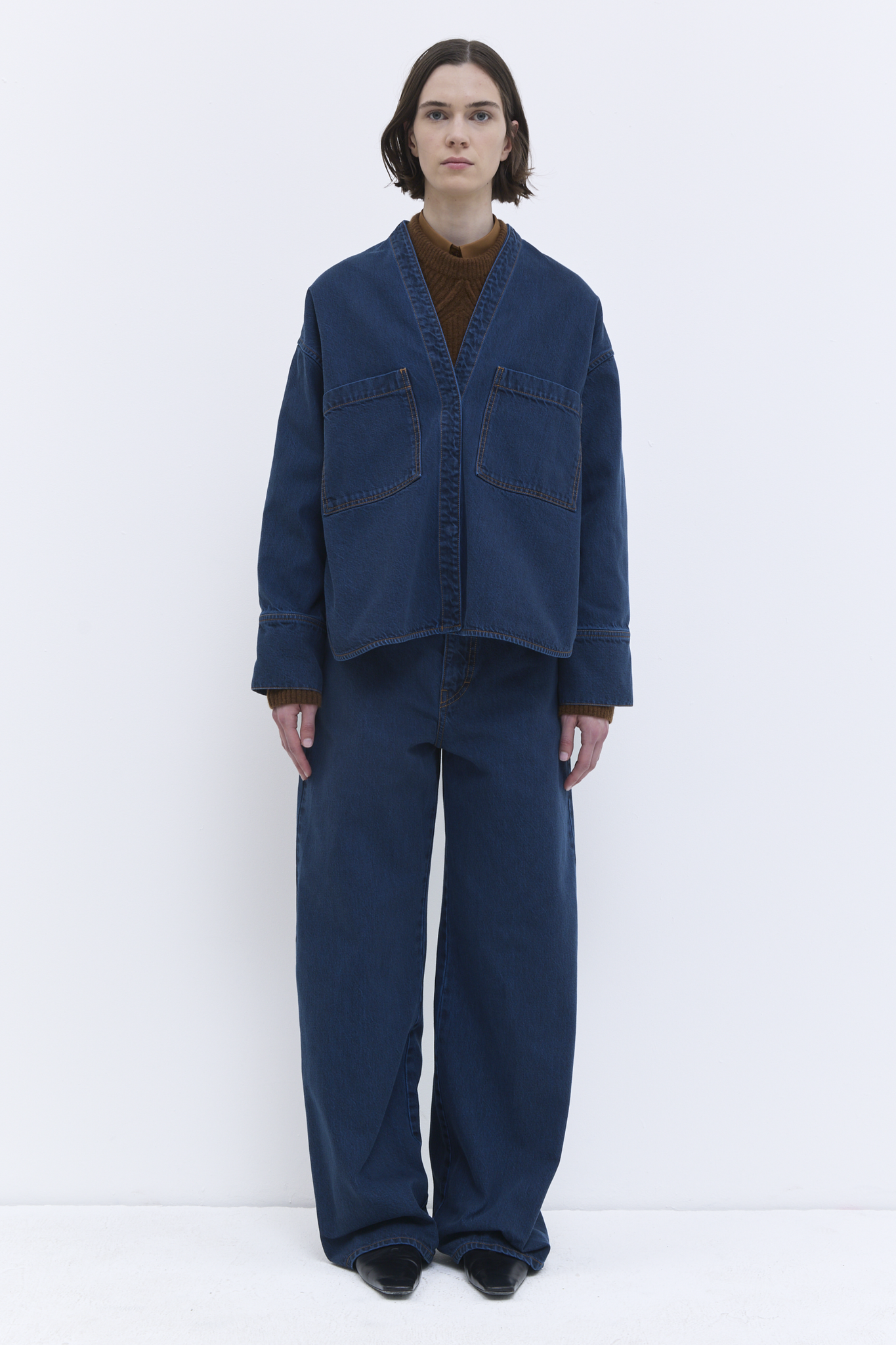 Christian Wijnants - Taroski V neck denim shirt