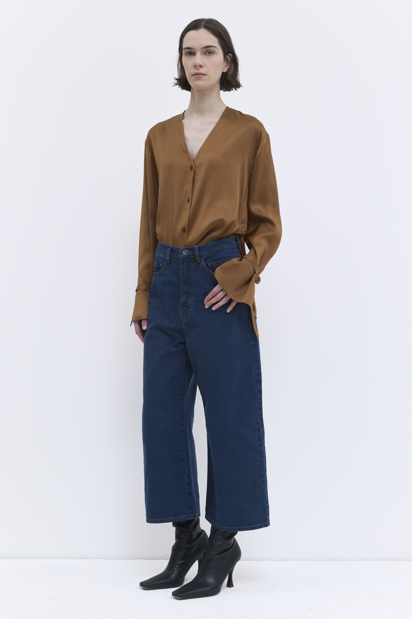 Christian Wijnants - Pully wide fit cropped jeans
