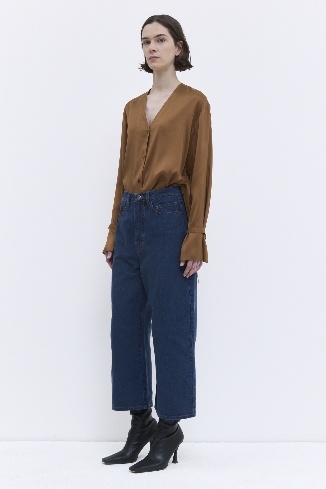 Christian Wijnants - Pully wide fit cropped jeans