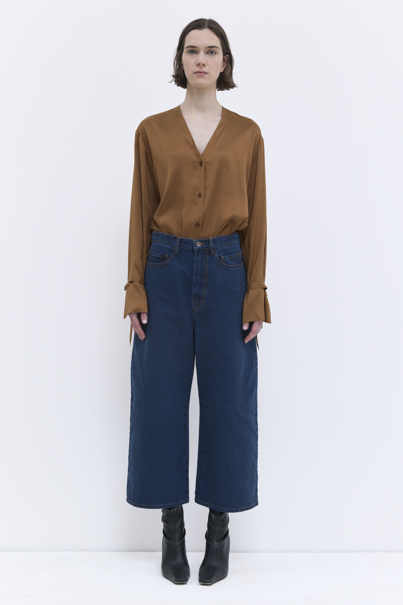 Christian Wijnants - Pully wide fit cropped jeans