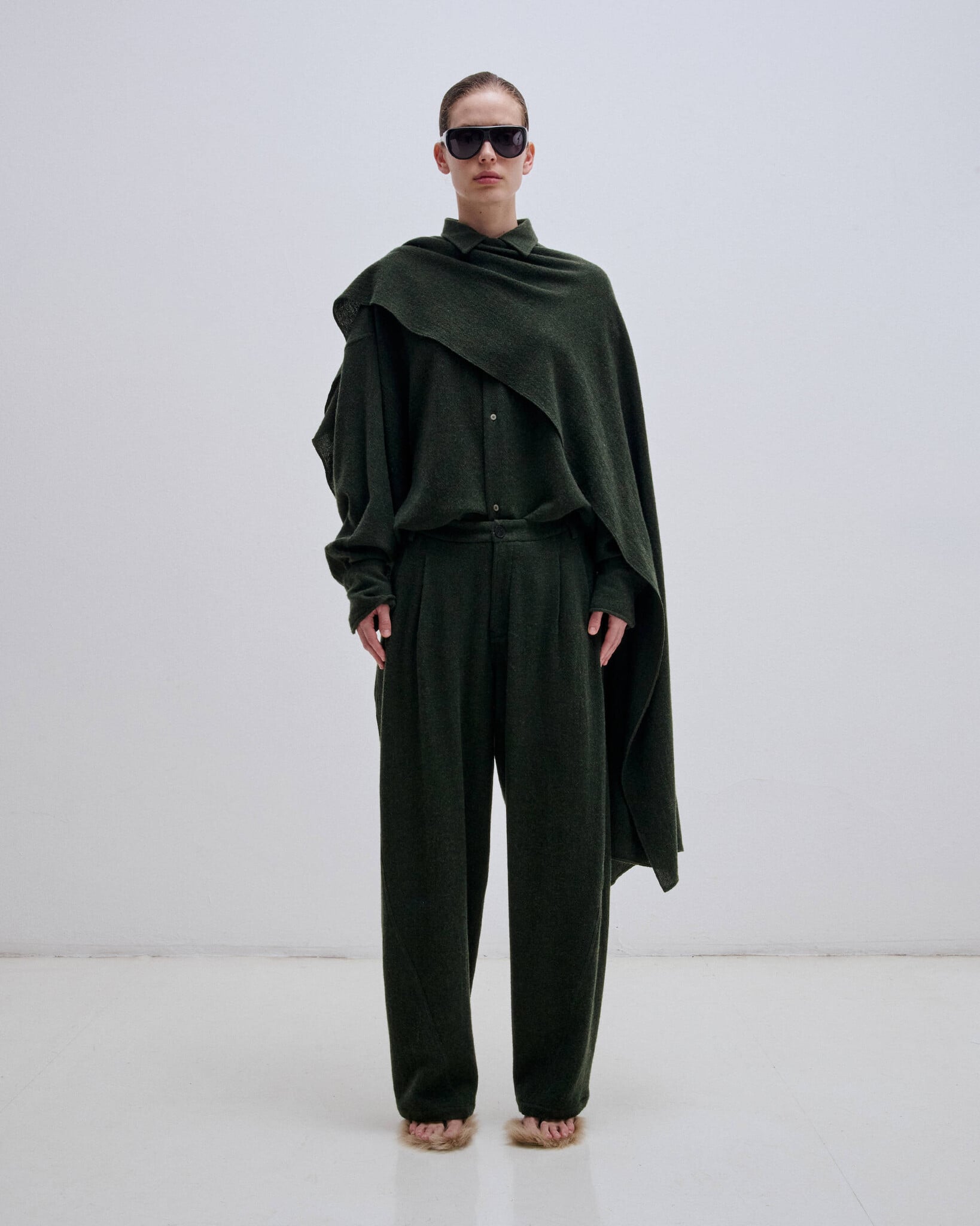 Darkpark - Phebe wool wide leg pants
