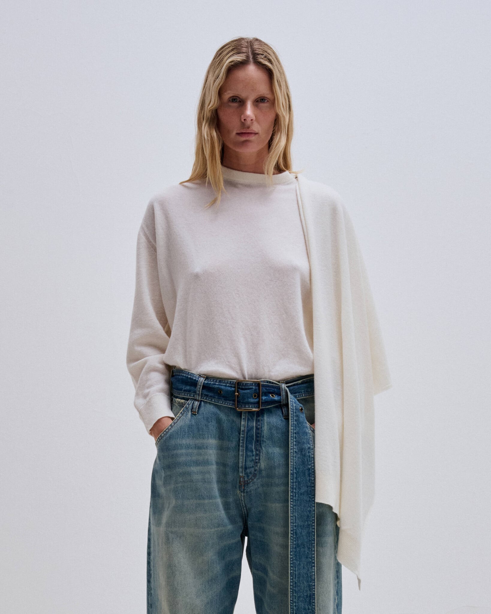 Darkpark - Addison cashmere scarf top