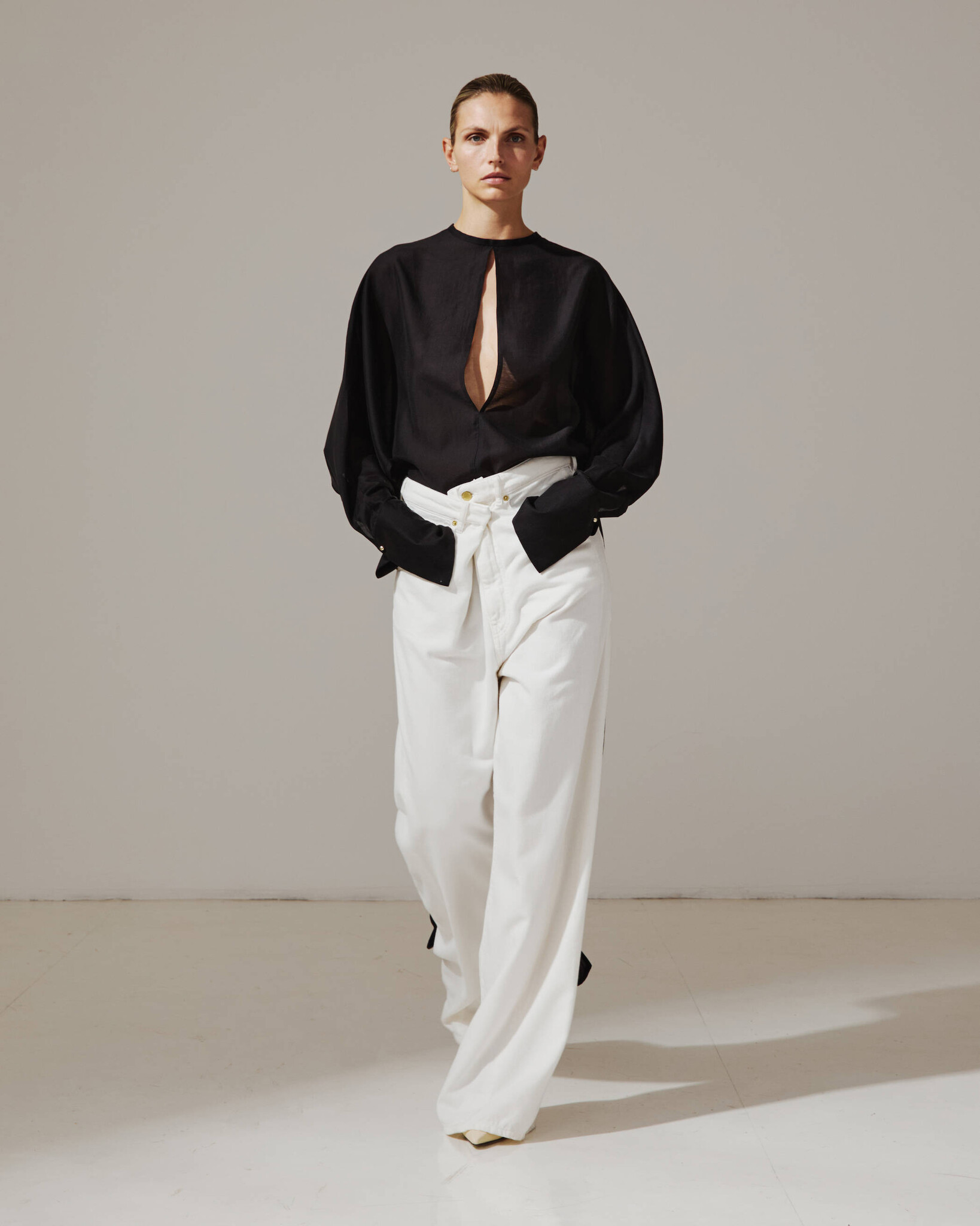 Darkpark - Ines fold over tencel denim