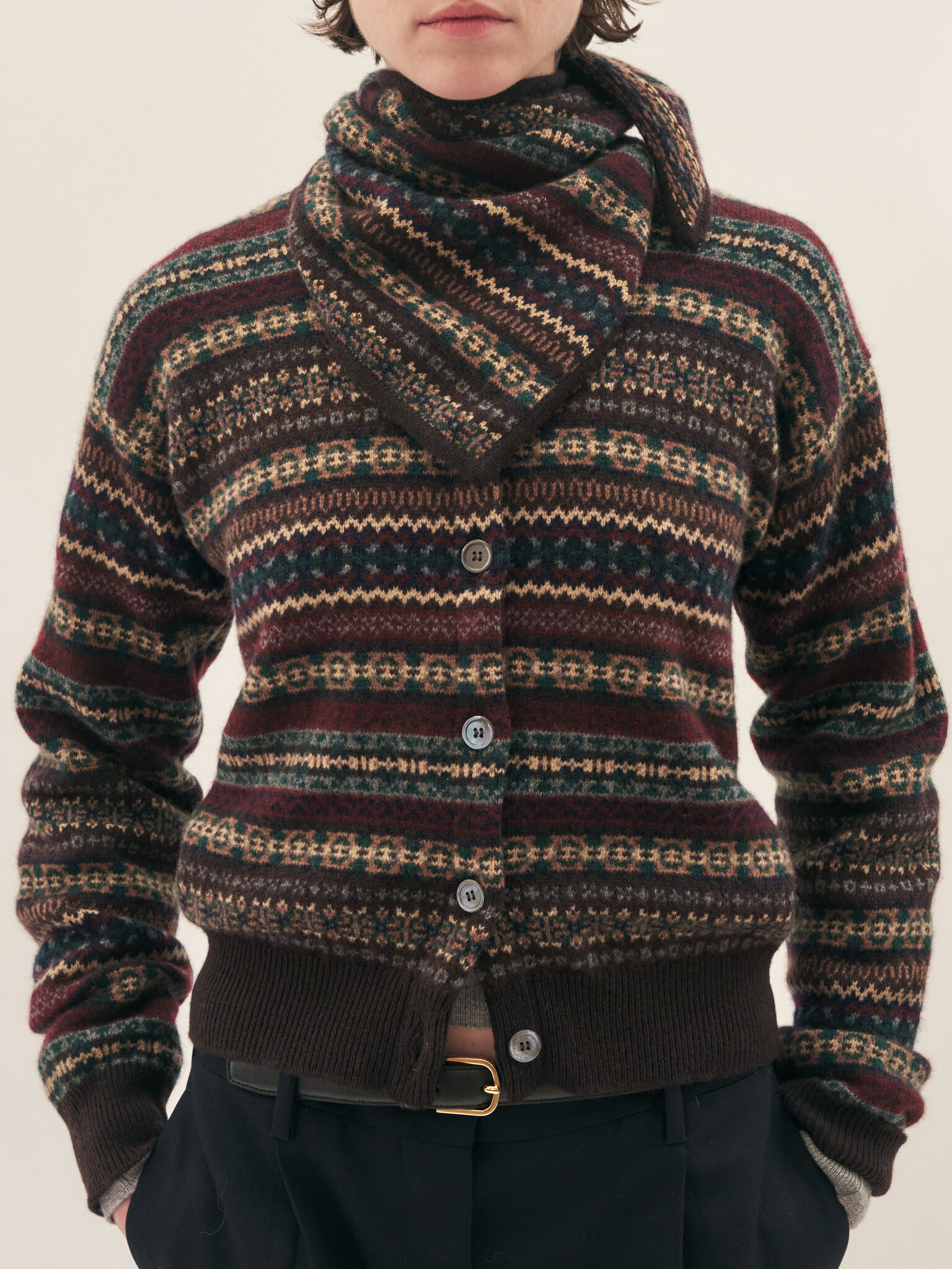  - Ada Fairisle Cardigan