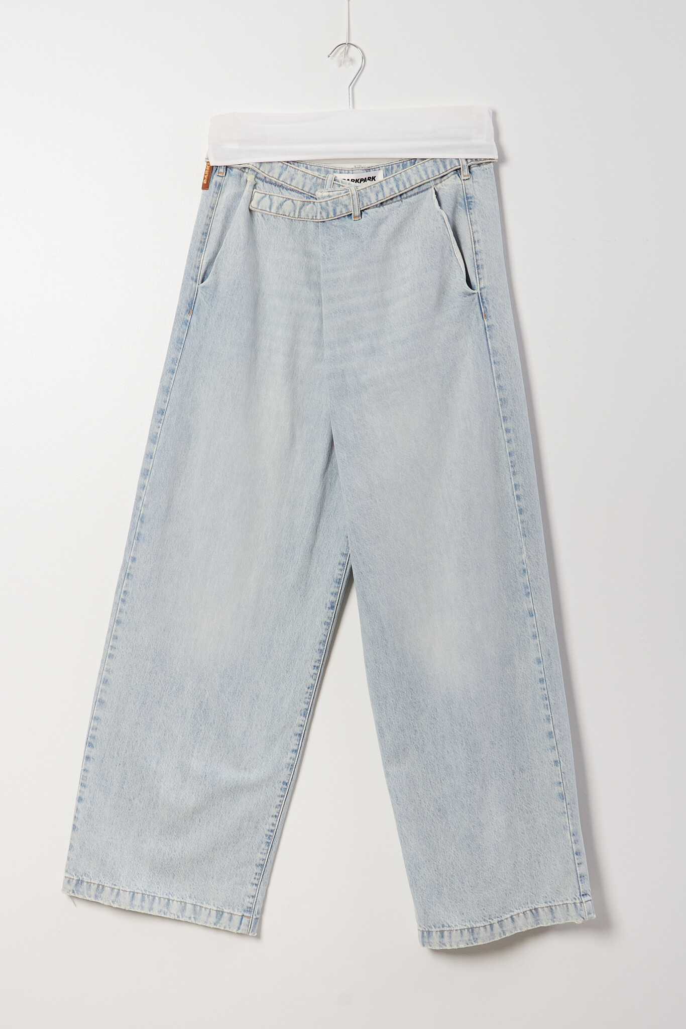 Darkpark Gaia wide leg belt denim