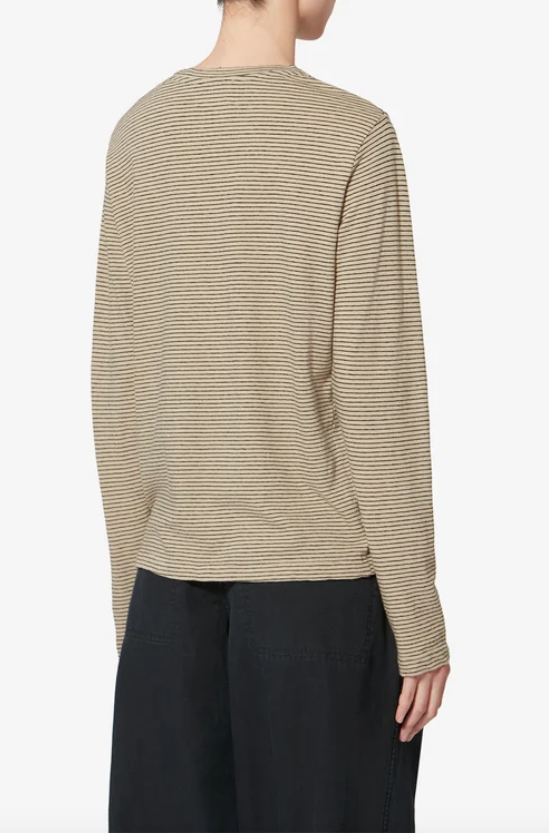 Marant Etoile - Kaaron striped linen t-shirt