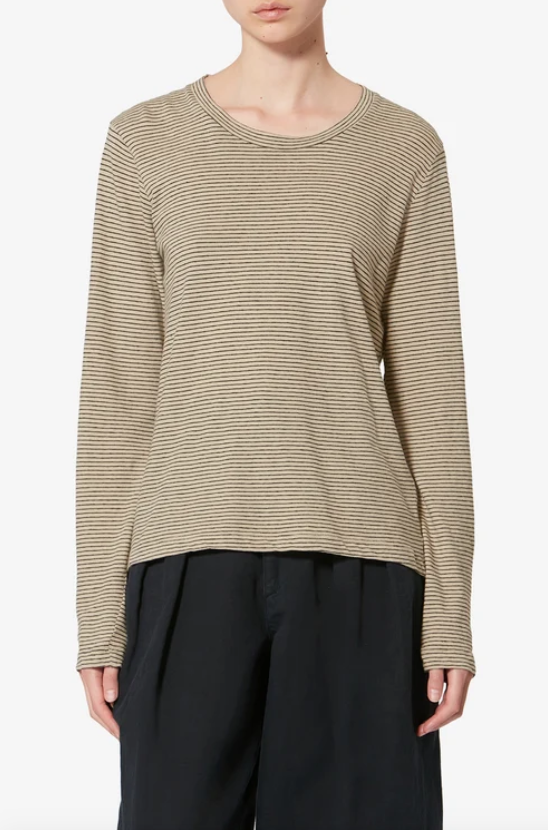 Marant Etoile - Kaaron striped linen t-shirt