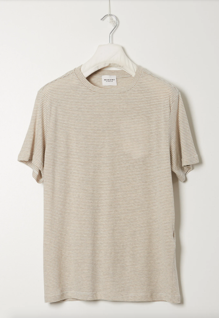 Marant Etoile Zewel striped linen t-shirt