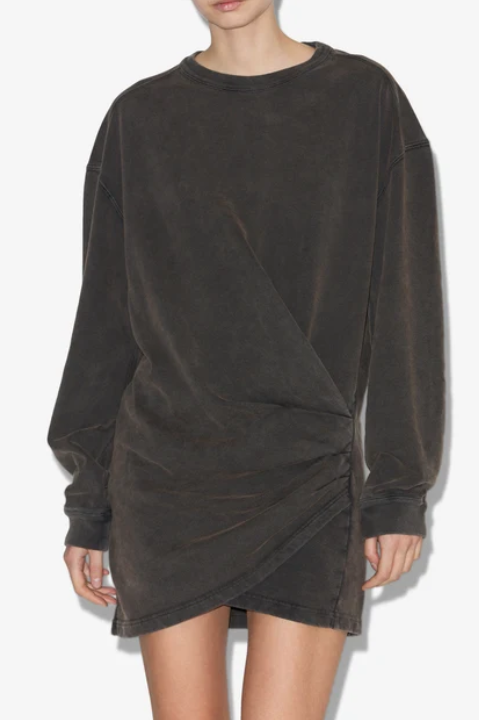 Marant Etoile - Pipper drapy sweat dress