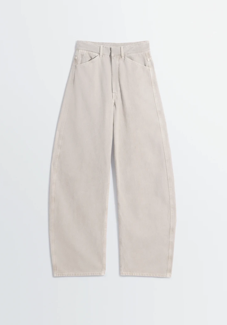 Lemaire - High waisted curved pants