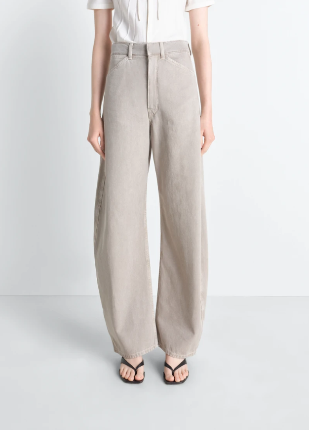 Lemaire - High waisted curved pants