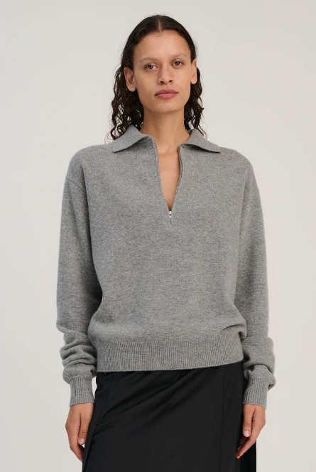 Rhea - SW0805 Zip polo cashmere