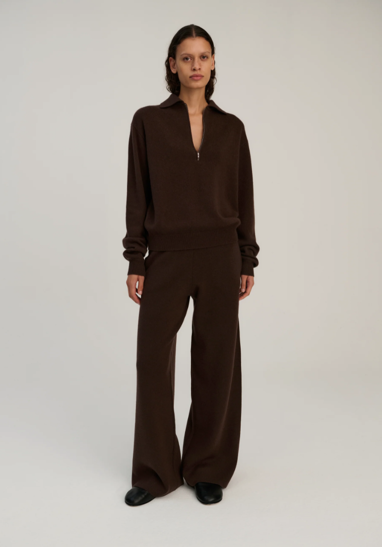 Rhea - SW0811 Zip polo cashmere
