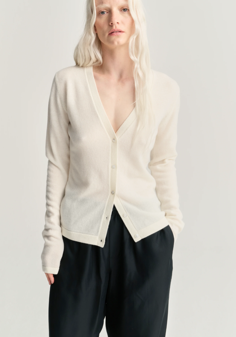 Rhea - Rhea181 wool cashmere V cardigan