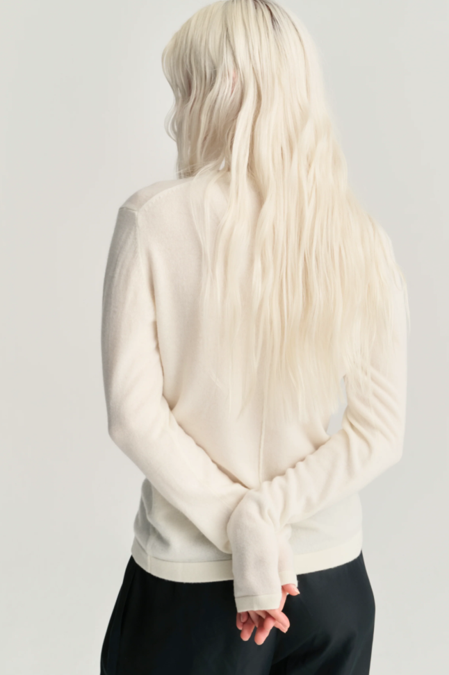 Rhea - Rhea181 wool cashmere V cardigan