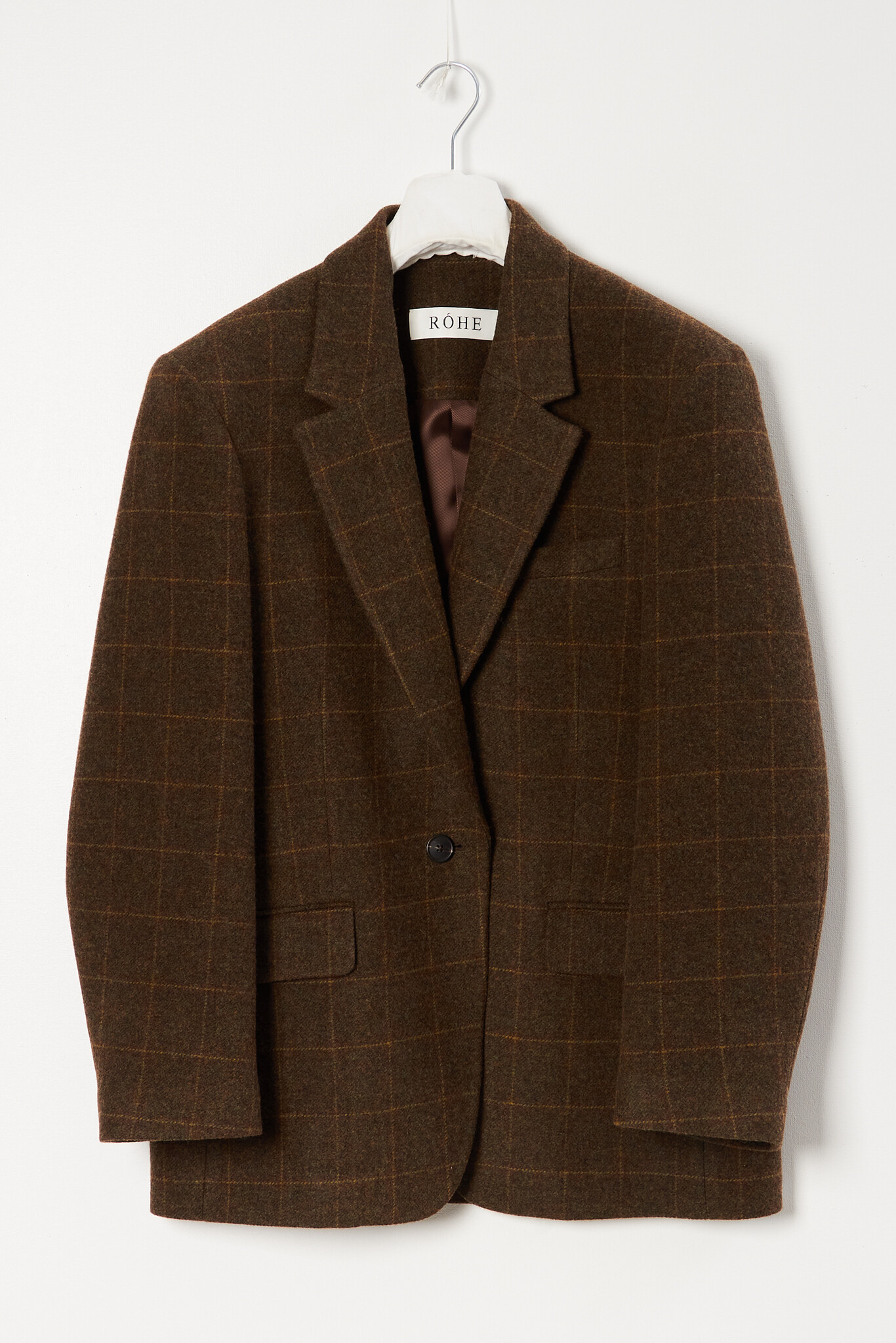 Róhe - Oversized check blazer jacket