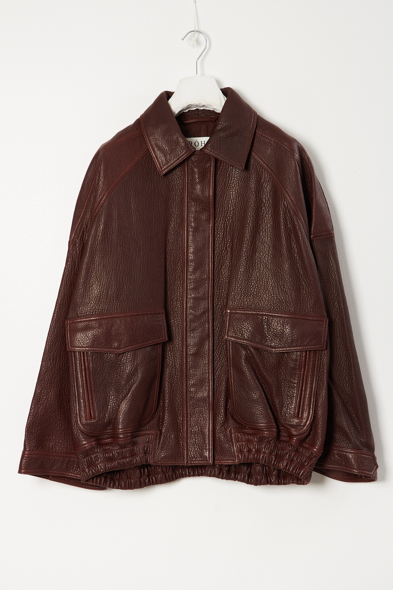 Róhe - Grain leather aviator jacket
