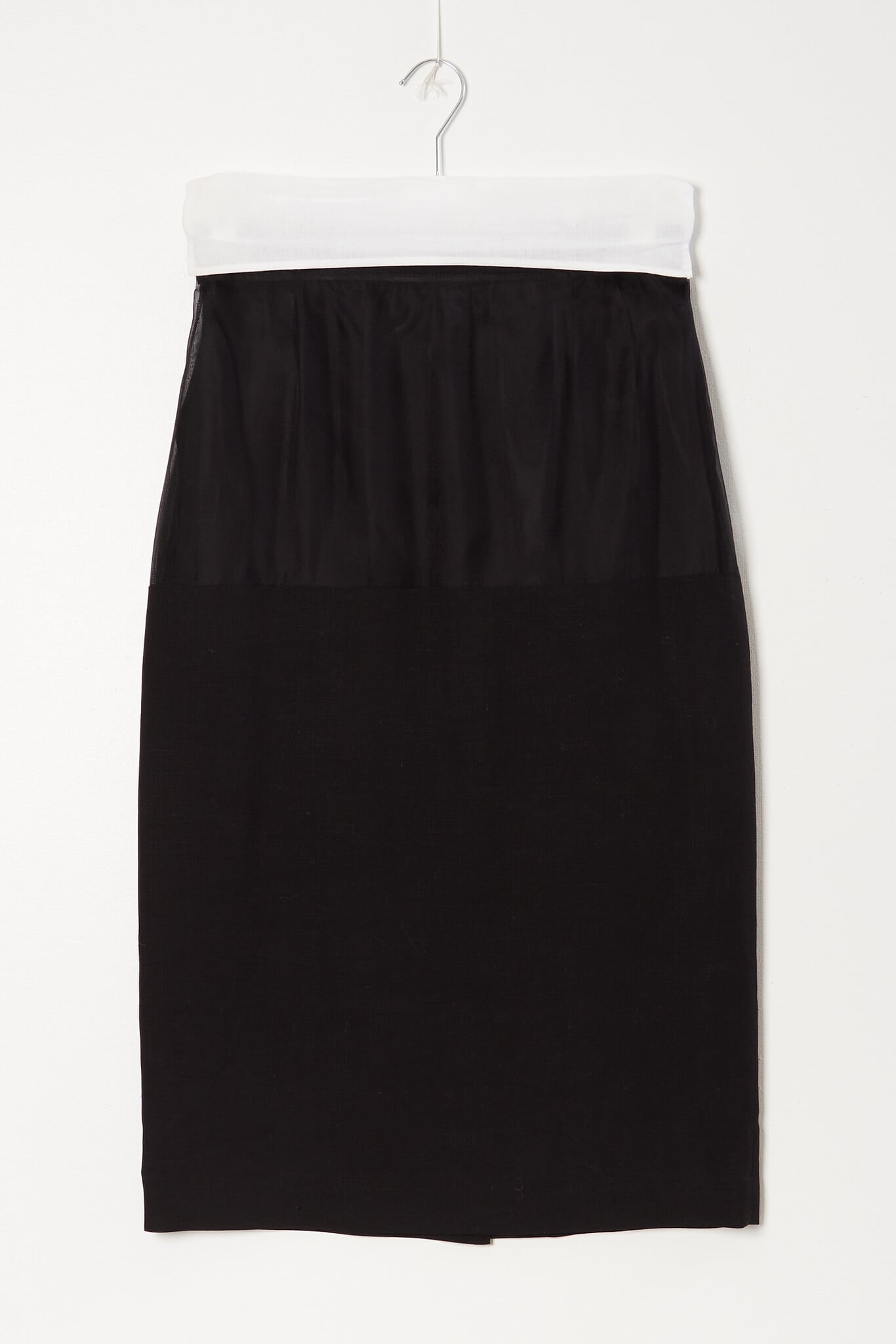 Frenken - Stroke sliced organza skirt