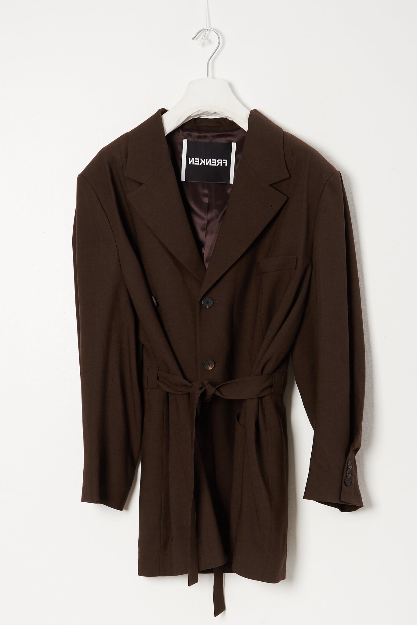Frenken - Crush wool wrap blazer