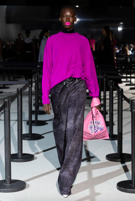 Marie Adam Leenaerdt - Large velvet denim pants