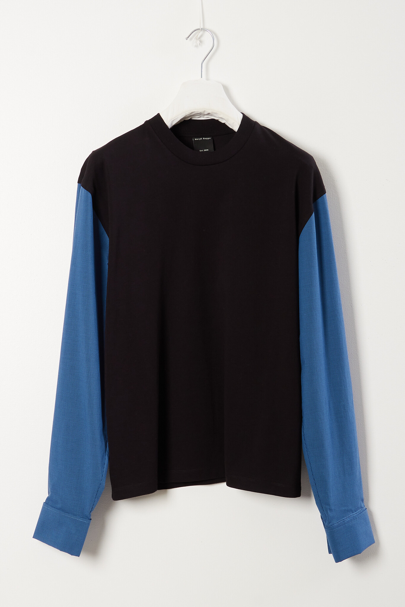 Meryll Rogge T-Shirt with shirting sleeves