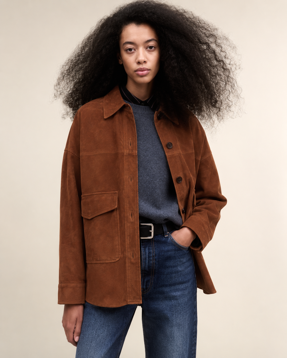arma - Kaylee paper leather jacket
