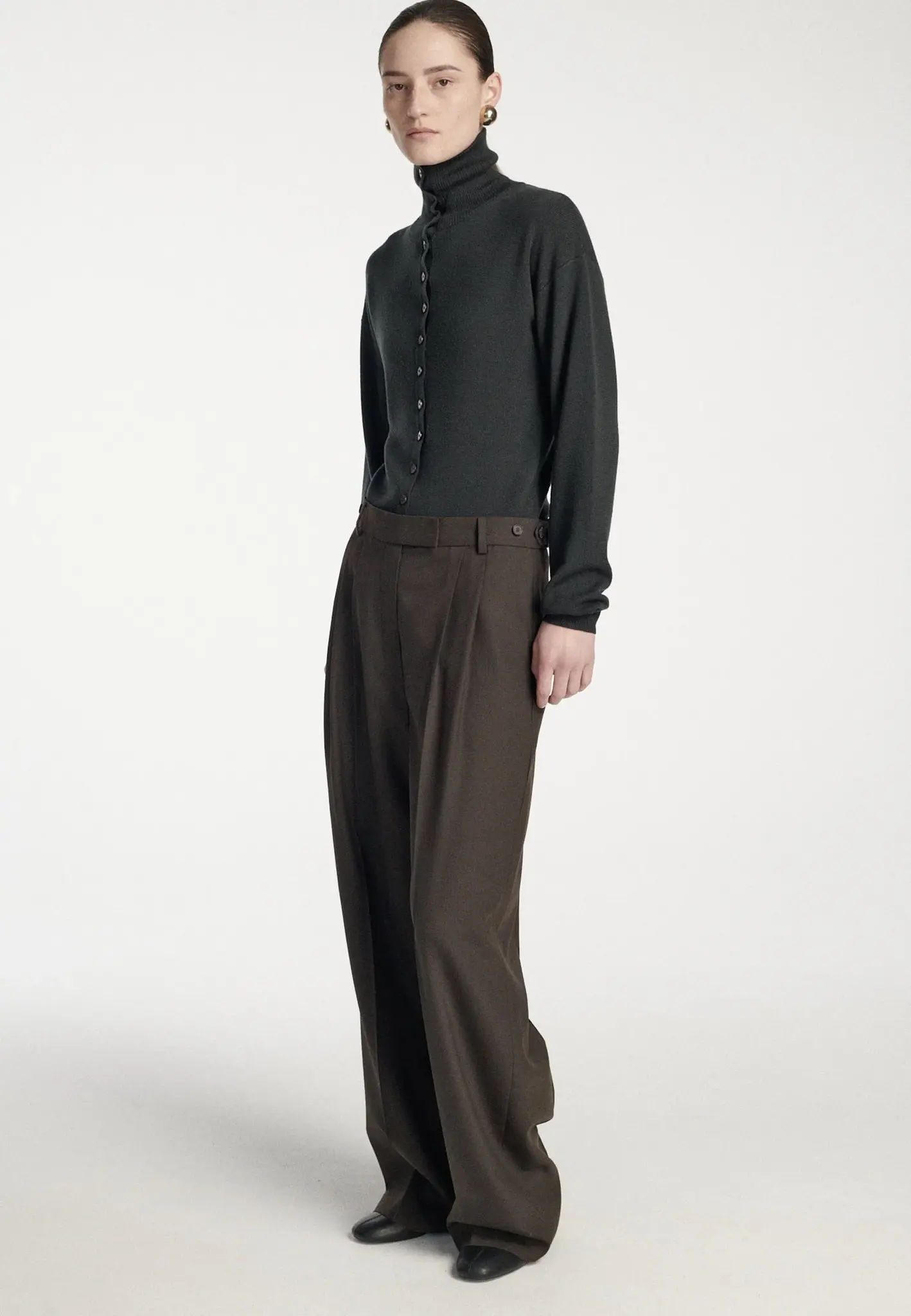 Frenken - Buttoned fitted cardigan