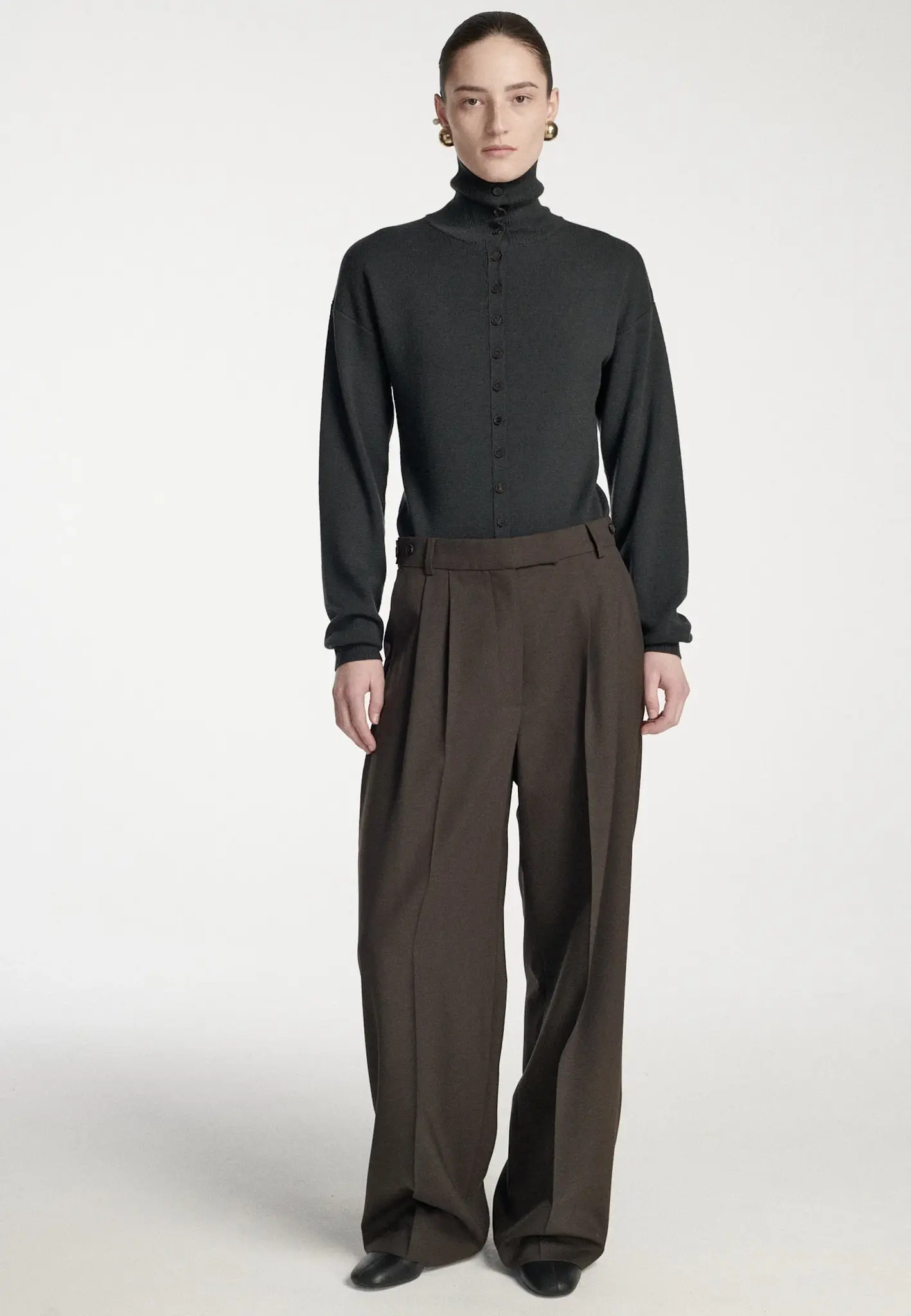 Frenken - Buttoned fitted cardigan